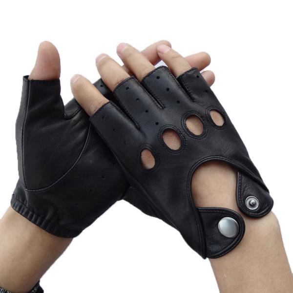 High quality cheap leather gloves fingerless