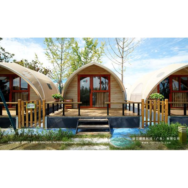 Quality High Class Luxury Glamping Tents Hotel With Furniture Air Conditioning wholesale