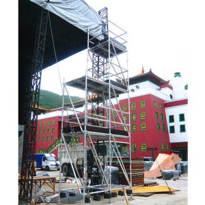 Lightweight Mobile Scaffold Tower Safe Aluminum Ringlock Scaffolding