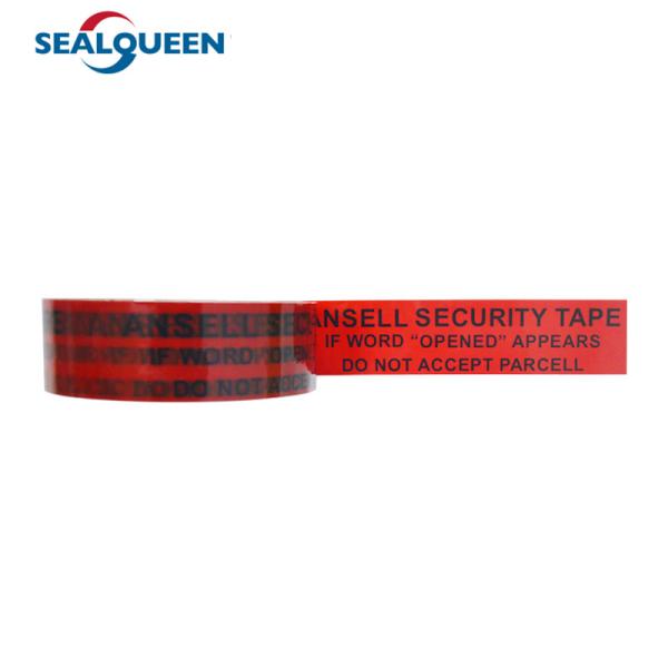 Quality Custom Tamper Evident Anti Theft Tape Void Open Seal Tape For Courier Bag & Box wholesale