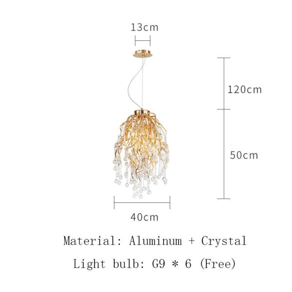 Modern Crystal LED Chandelier Lighting for Dining Room Decoration Luxury loft chandelier(WH-MI-210)