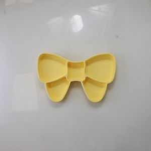 Custom Silicone Suction Baby Feeding Bow Plate BPA Free Food Grade