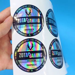 Debossing Laser Printing Waterproof Adhesive Label Glossy Lamination