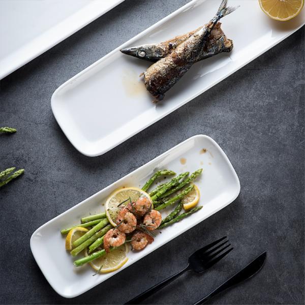 White Nobility Ceramic Dinnerware Set Tableware Bowl Plate Soup Dish Serving Plating