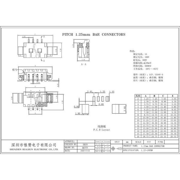 Male Female Housing Wafer Connector 12 Pin PA66 Through Hole Mounting Type