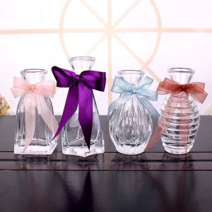 Clear Refillable Empty Glass Perfume Bottle Aroma Reed Diffuser Glass And PP