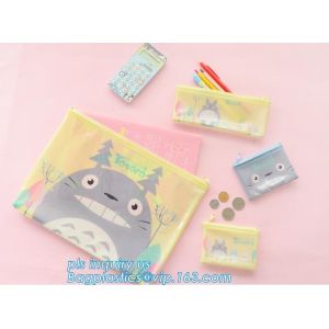 Multi-purpose 100% Cotton 12oz Canvas Zipper Pencil Bag Stationery Case bag,