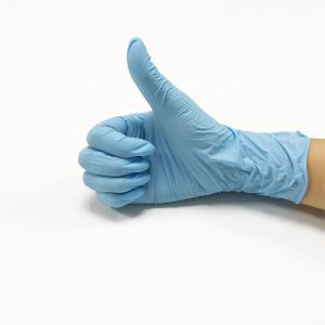 China Nitrile Disposable Exam Gloves Smooth Surface Waterproof Anti Oil for Restaurants on sale