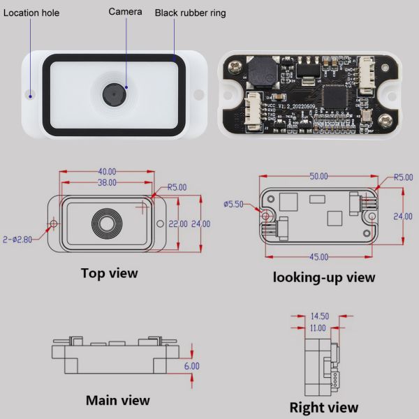 Smart Shelf Embedded 2D Barcode Scanner Inventory Tracking with QR Code Recognition