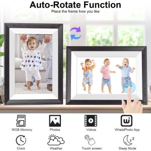 WiFi Smart 10.1 Inch Digital Picture Frame HD 16GB Electronic Picture Frame