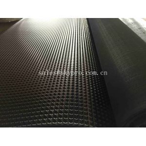 High Resilience Natural Gym Recycled Rubber Mats Diamond Pyramid Pattern