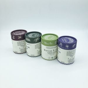 Custom eco friendly kraft paper cardboard cylinder containers tubes box
