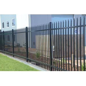 China Glavanized Iron 4ft Black Aluminum Decorative Fencing Garden Spear And Gate Design on sale