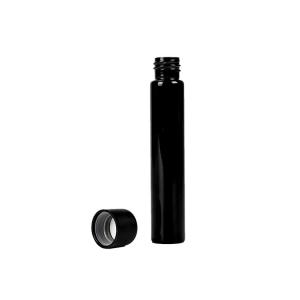 China Matte Black Glass Pre Roll Tube For Cigarettes Childproof Joint Tube on sale