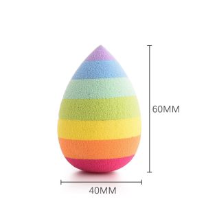 Cheap 1 PCS Soft Hydrophilic Rainbow Makeup Sponge BB Cream Beauty Egg Wholesale Puff Wet Dry Dual Use Face Foundation Powder for sale