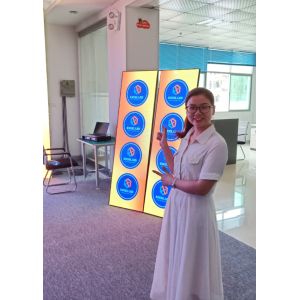 Factory price led Mirror Poster window display P2.5 571x1897mm cabinet led