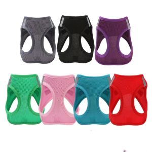 Breathable Reflective Pet Dog Cat Harness And Leash Set For Small Medium Large