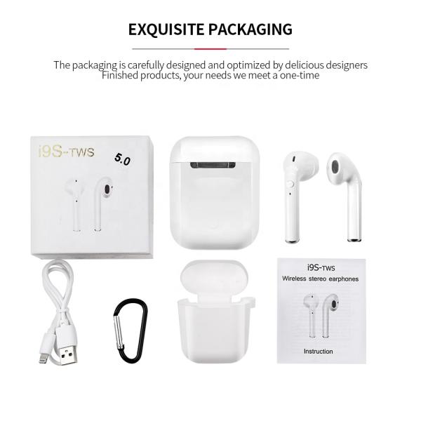 In Ear TWS I9s Earphones Bluetooth Wireless Headphones With Charging Case