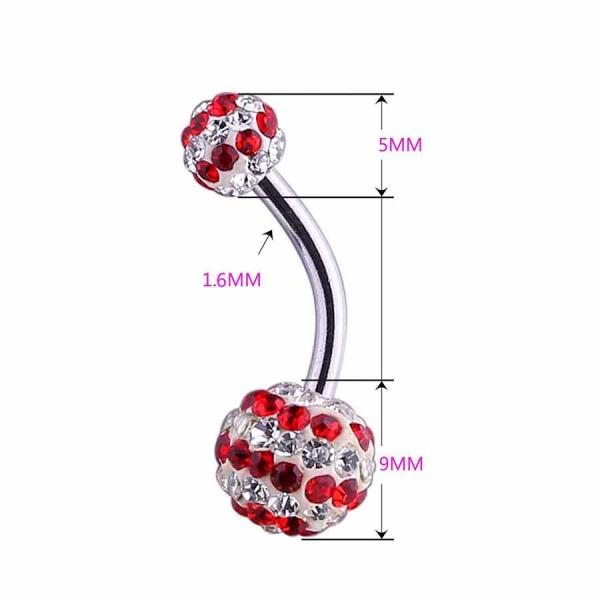 Wholesale Factory Price Fancy Ferido Ball Design Belly Navel Rings Piercing Jewelry