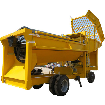 Quality Gold Mining Machinery 10T/H Gold Trommel Wash Plant Rotary Scrubber For Ore Washing wholesale