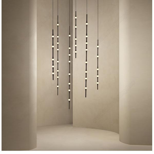 Modern Staircase Chandelier Led Living Room Indoor Light Nordic Villa Decoration Long line light(WH-MI-456)