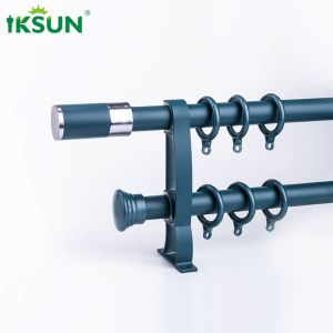 China Hot Sale  Roman Rod Selectable Curtain Rods And Fittings Curtain Pole With  Finials Rings Brackets & Fittings Set on sale
