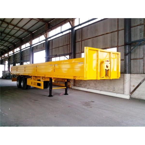50 Tons Capacity 40ft Flatbed Semi Trailer With Detachable Side Wall