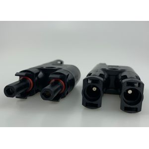 30A Solar Panel Branch Connectorr T Type CE Approved PPO Material