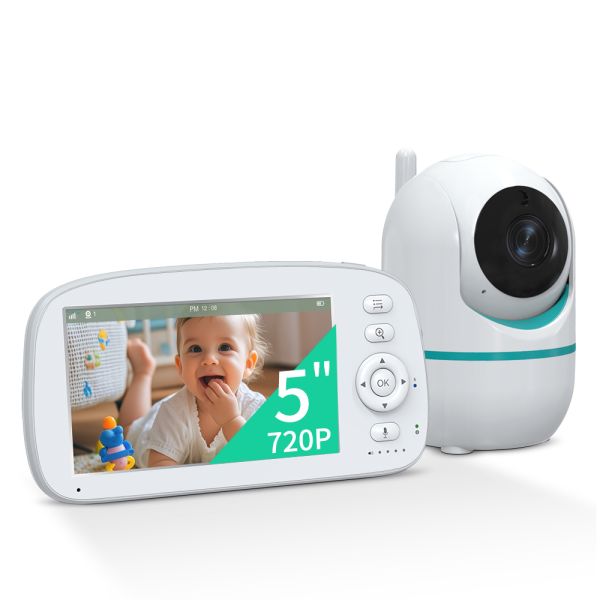 Quality HD Baby Monitor with 1280x720P Resolution Temperature Monitoring and Lullabies X5 for Clear Infant Monitoring wholesale
