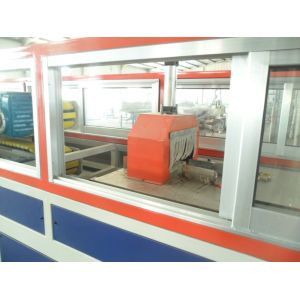 Wood Plastic Composite Wpc Profile Machine / auto plastic extrusion machinery
