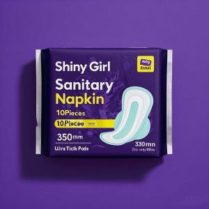 350mm Overnight Use Lady Sanitary Napkin Pads Wholesale Soft Breathable