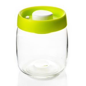Wholesale Vacuum Jar Food Storage Canister Transparent Borosilicate Glass With