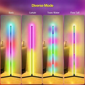 Timing Function LED Holiday Lights Adjustable Stand LED RGB Floor Lamp For