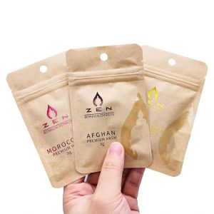 Stand Up Zipper Packaging Pouch With Tin Tie For Easy Sealing And Opening