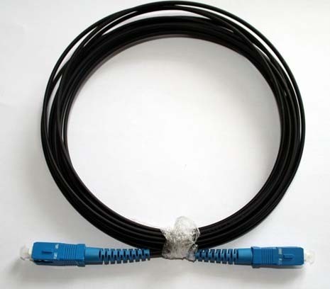 Outdoor Fiber Optic Patch Cord , Sc Lc Fiber Patch Cord 2200 N/100 Mm Crush