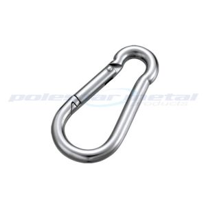 Customized 304 Stainless Steel Carabiner Snap Hook D Ring Swivel For Handbag