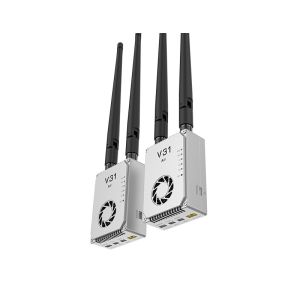 V31D20 is a lightweight video&data link that can transmit up to 20 km, has two