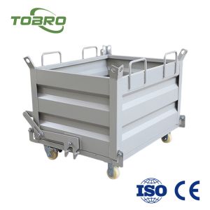 Cheap 1000L/H Industrial Trash Bin Container For Bottom Drop Bot Dumping Processing for sale