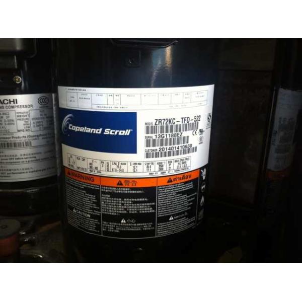 Quality Black Superior Durability 6HP Refrigeration Scroll Compressor ZR72KC-TFD-522 wholesale