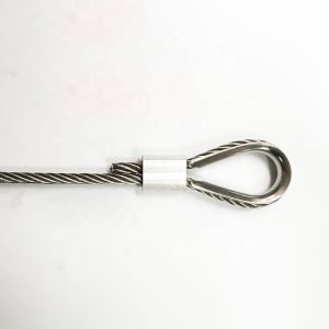 Cheap Solar hoist pressed steel wire rope rigging sling with thimble eye for sale