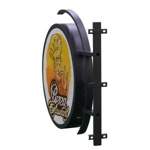 Waterproof Wifi Control Round LED Sign For Bar / Coffee Shop / Gate
