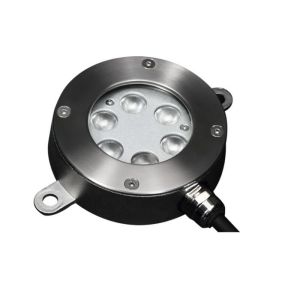 Φ115mm RGB 3in1 304 Stainless Steel 18W LED Underwater Lights With SS Support