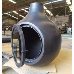 Morden Central Ceiling Mounted Floating Suspended Globe Wood Fireplace