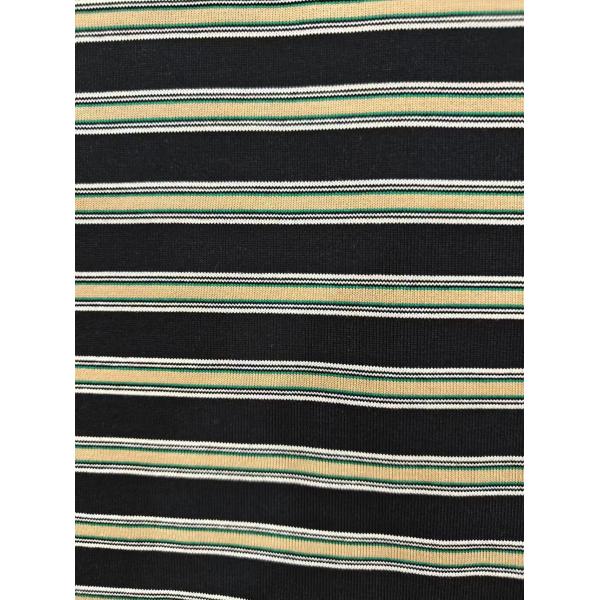 Anti-Pilling And Breathable And Soft Cotton Striped Material Fabric For T-Shirt