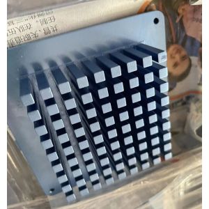 Anodized Aluminium Heat Sink Profiles CNC Machined Blue Customized