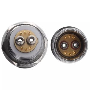 M18 Hybrid Pneumatic-Electrical Connector 4 Signal + 2 Pneumatic Plug & Socket