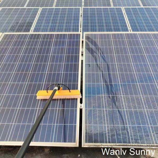 Solar Panel Cleaning Brush WLS-2-4 with Water/Dry Wash and 4.8 M Water Fed