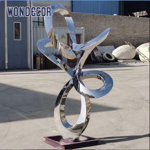 Cheap Large stainless steel abstract sculptures suitable for park squares for sale