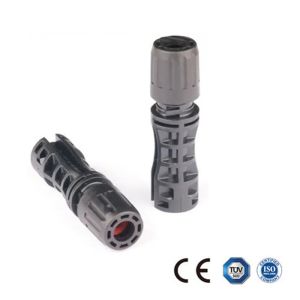 Cheap Black Color PPO Solar Panel Connectors with Cromp Connection Copper Ag Plated Contact for Weather Resistant Solar PV Modules for sale