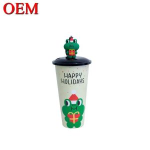 Custom Your Own PVC 3d Cartoon Figure Cup Plastic 3d Topper Figure Toy